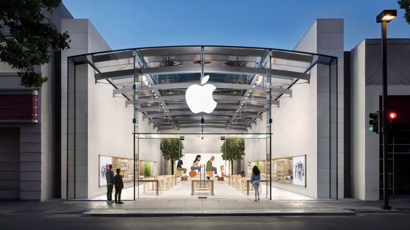 Mặt tiền của hàng Apple Store