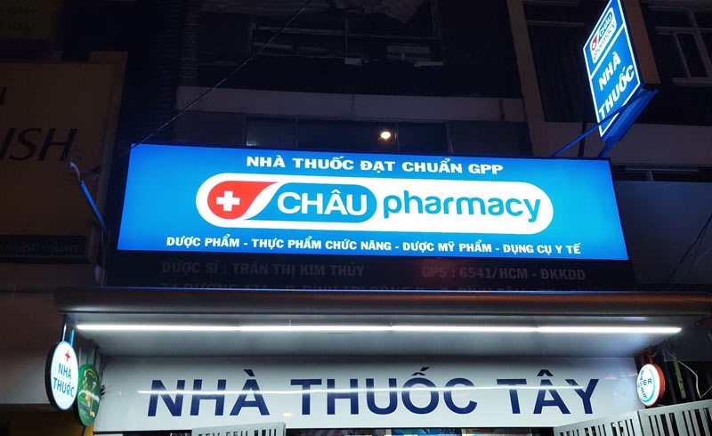 Mẫu biển nhà thuốc kết hợp