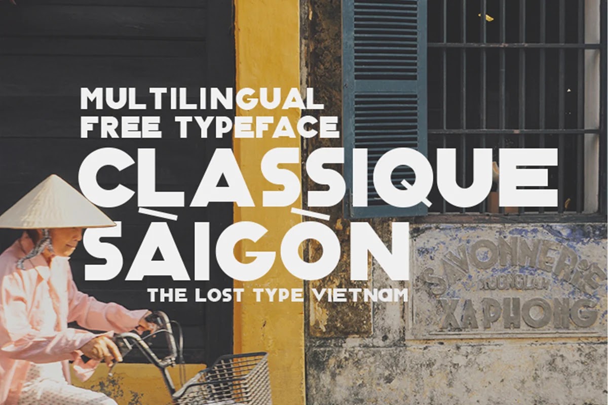 Mẫu chữ biển hiệu đẹp classique saigon